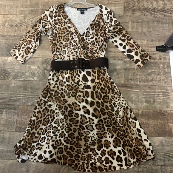 Leopard Print Dress - Picture 1 of 3